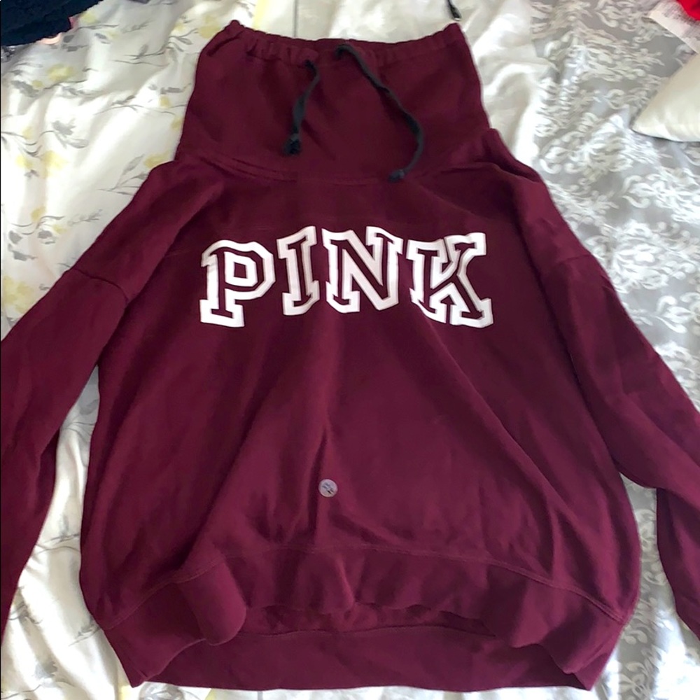 PINK turtleneck sweatshirt